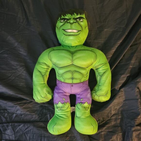 Marvel THANOS & HULK  2in1 Half Ems 18" Tall Double Sided Plush Clean Toy Soft - Picture 3 of 4